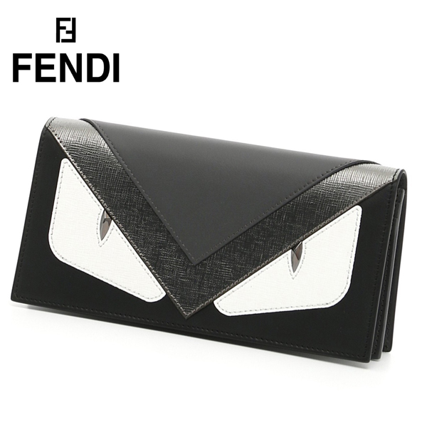 新作【フェンディスーパーコピー FENDI】Bag Bugs Continental Wallet Black 7M01868FJF06HQ